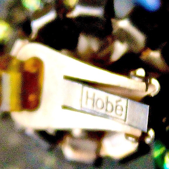 HOBE EARRINGS DANGLE CLIP 2 1/2 INCH VINTAGE GREEN YELLOW BROWN CRYSTALS - Picture 11 of 11